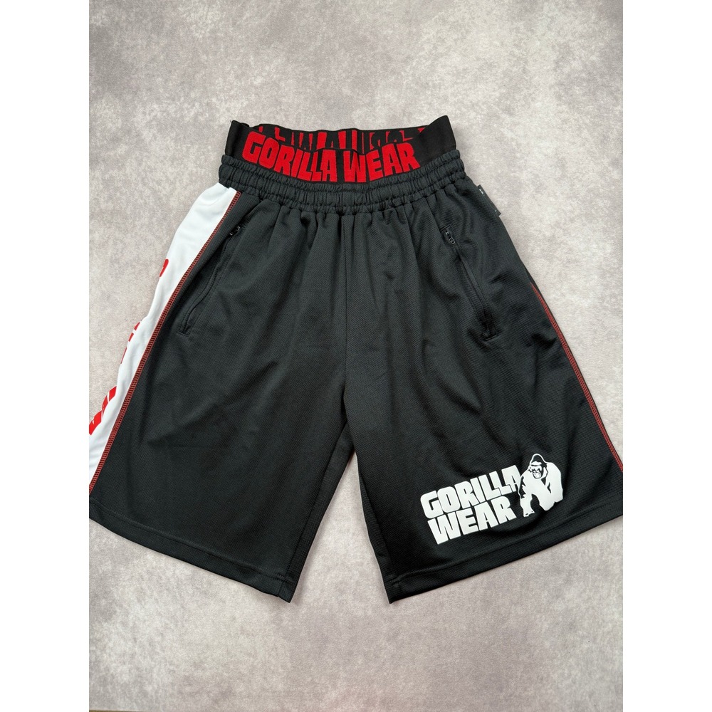 Gorilla‎ Wear Black Athletic Mesh Shorts Mens 2XL/3XL  Gym Workout Training USA